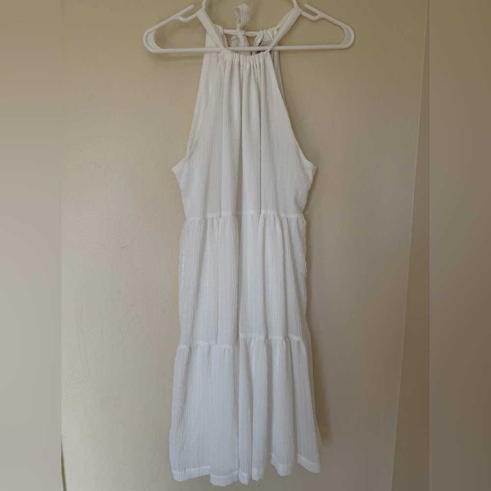 a new day White Textured Halter Dress NWT